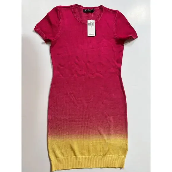 Ralph Lauren Women's Dip-Dyed Short Sleeve Jersey Dress Sz M - Picture 7 of 12